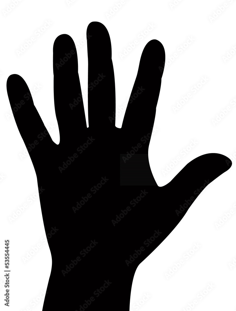 a lady hand, silhouette vector a lady hand, silhouette vector