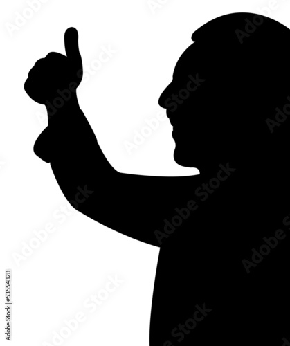 man with hand making okay sign