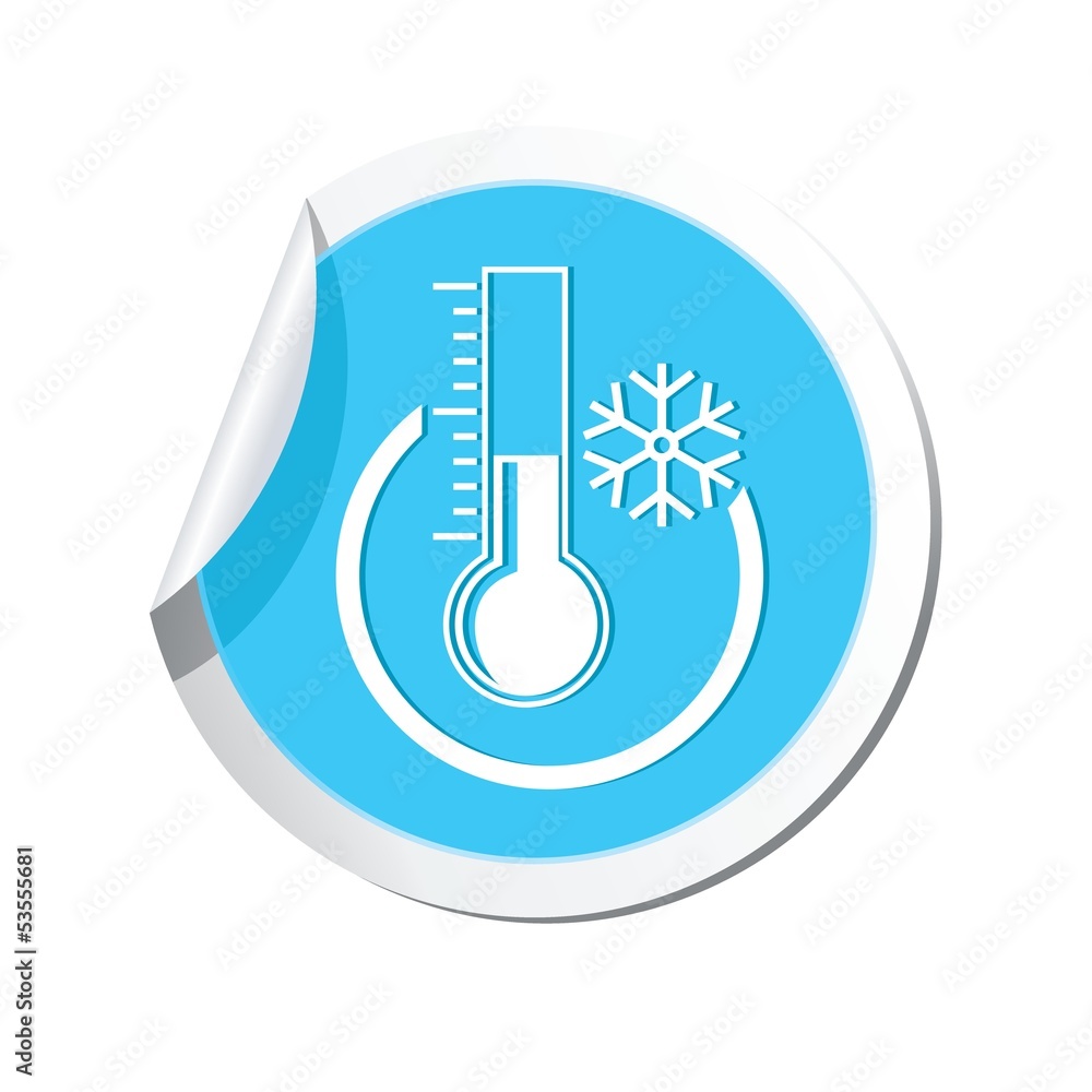 Weather forecast, thermometer icon