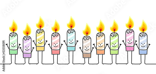 cartoon candles & lights 