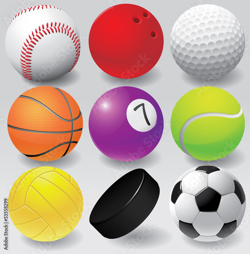 Sport balls vector  eps 8