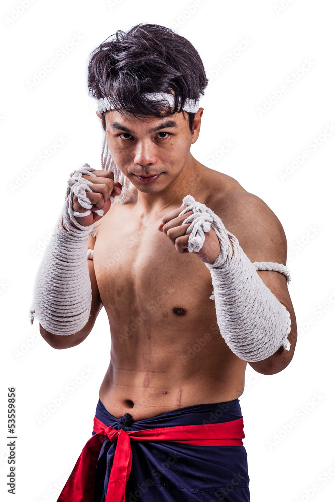 Fototapeta premium a thai boxer