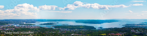 Oslo panorama aereo