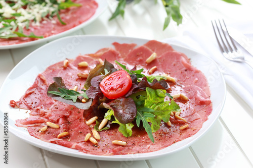 Beef carpaccio