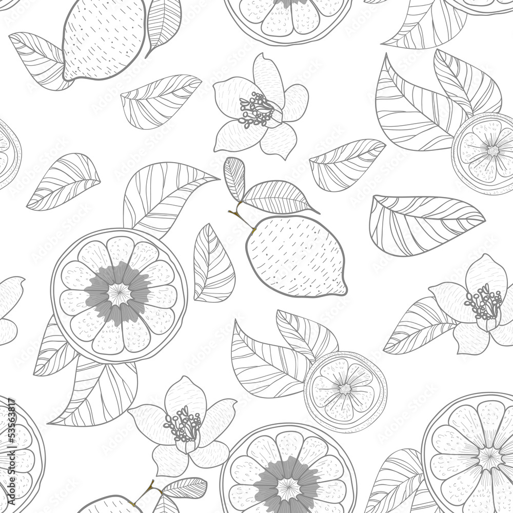 Lemons with leafs Lemons with leafs