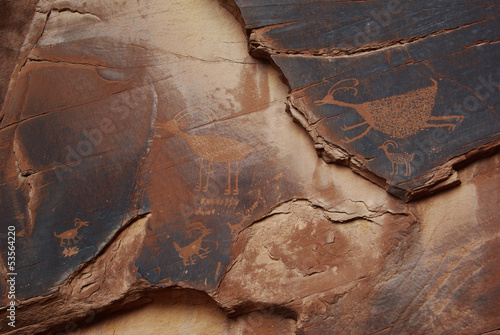 Εκτύπωση καμβά petroglyph in Monument Valley