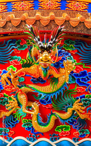 Chinese Dragon sculpture © paahboobkk