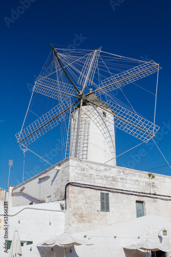 Old corn mill in Ciutadella, Menorca, Spain.