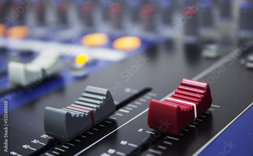 sound mixer board studio
