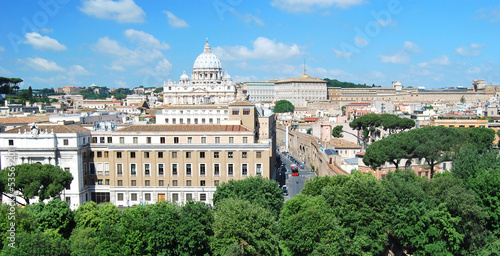 Vue de Rome depuis le château Saint-Ange
