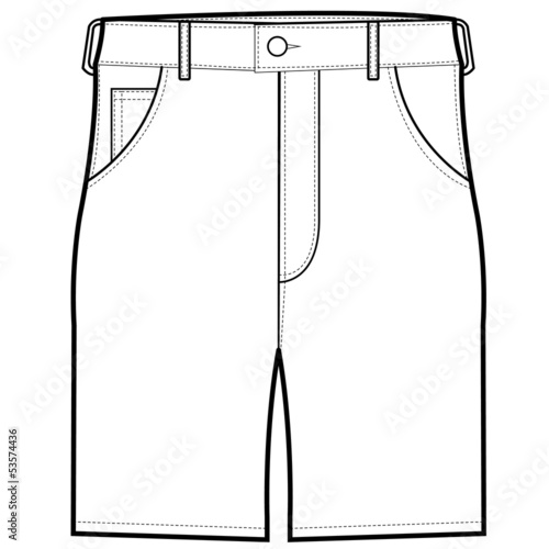 Front Shorts vector