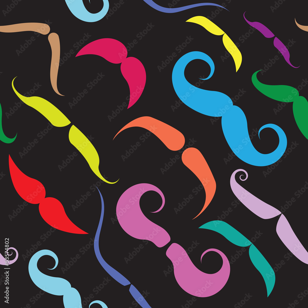 Mustache Seamless Pattern Mustache Seamless Pattern