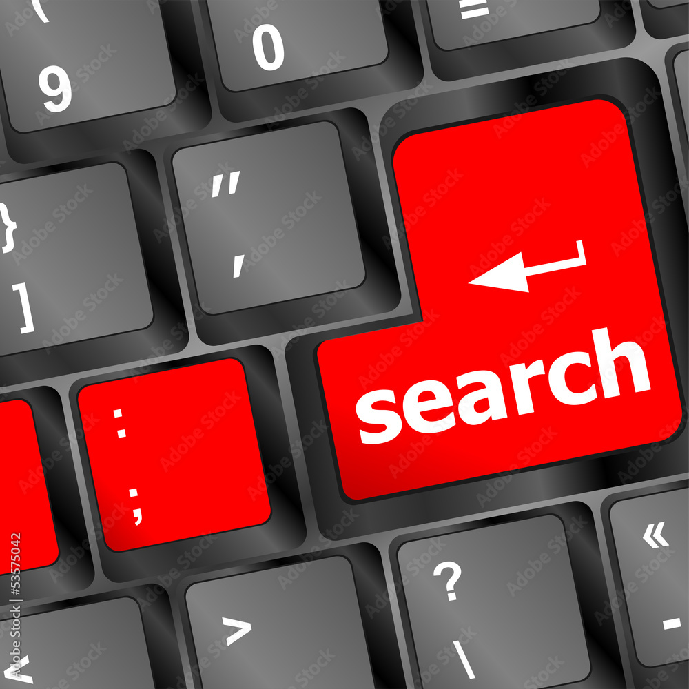 search concept on the modern computer keyboard key search concept on the modern computer keyboard key