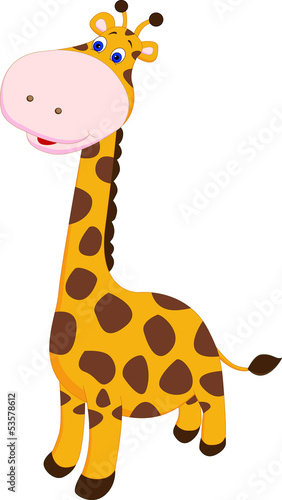 cute giraffe cartoon