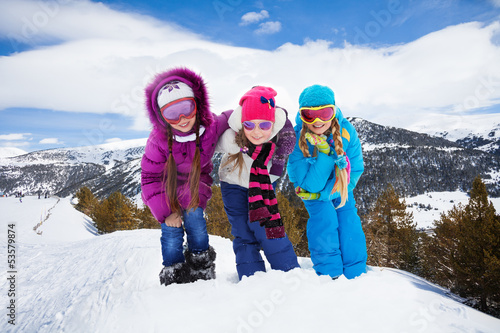 Cute hiking girls