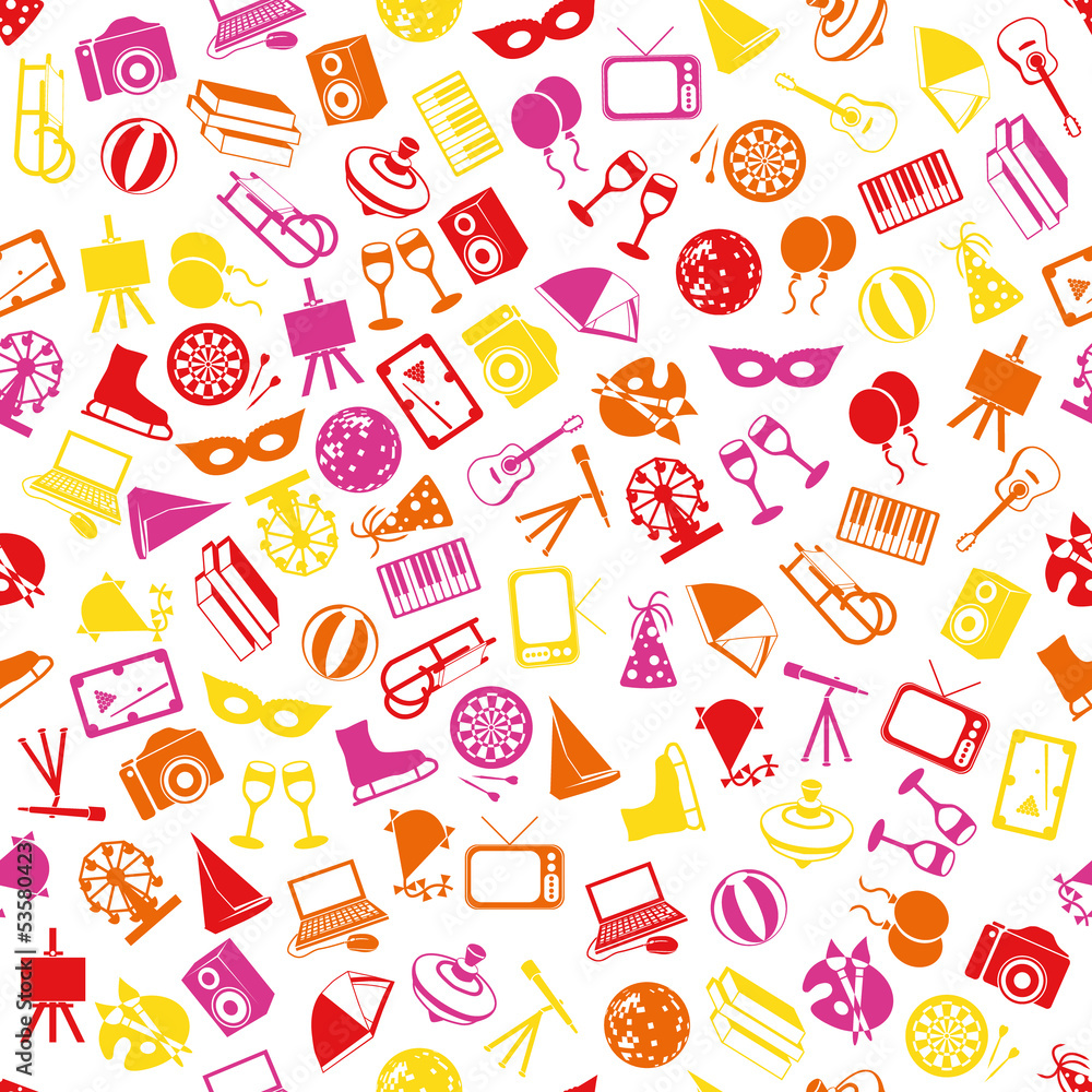 entertainment seamless pattern entertainment seamless pattern