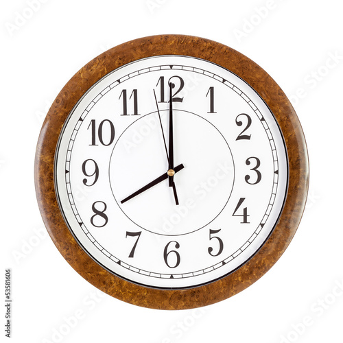 Clock face showing eight o'clock photo