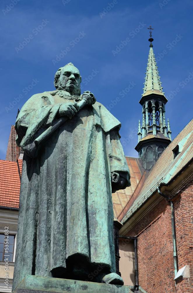 Obraz premium Monument of famous scientist Josef Dietl,Krakow