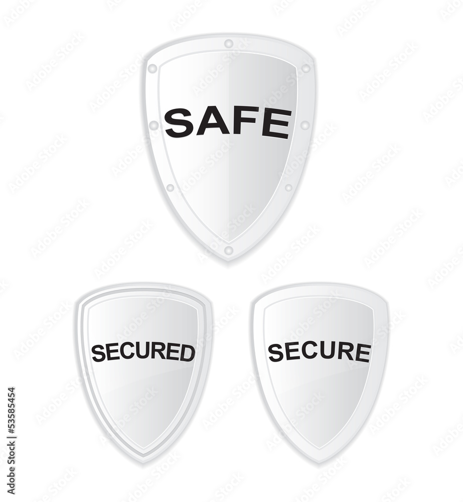 vector safe secure shield white vector safe secure shield white