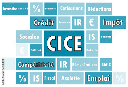 Nuage de mots Carrés : CICE