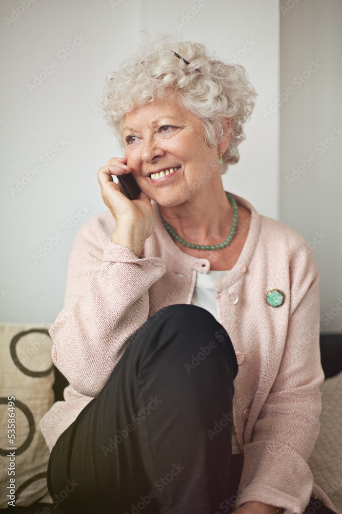 Happy Senior Woman on the Phone Happy Senior Woman on the Phone