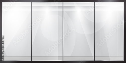 Glass showcase