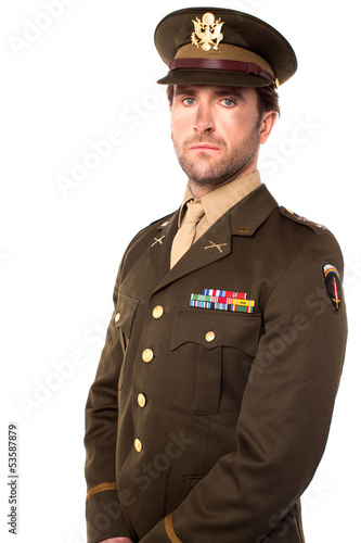 Fotografia, Obraz Confident young army man