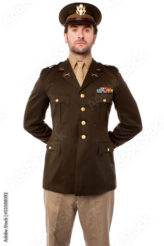 Slika na platnu Confident young army man