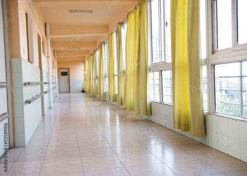 empty long corridor