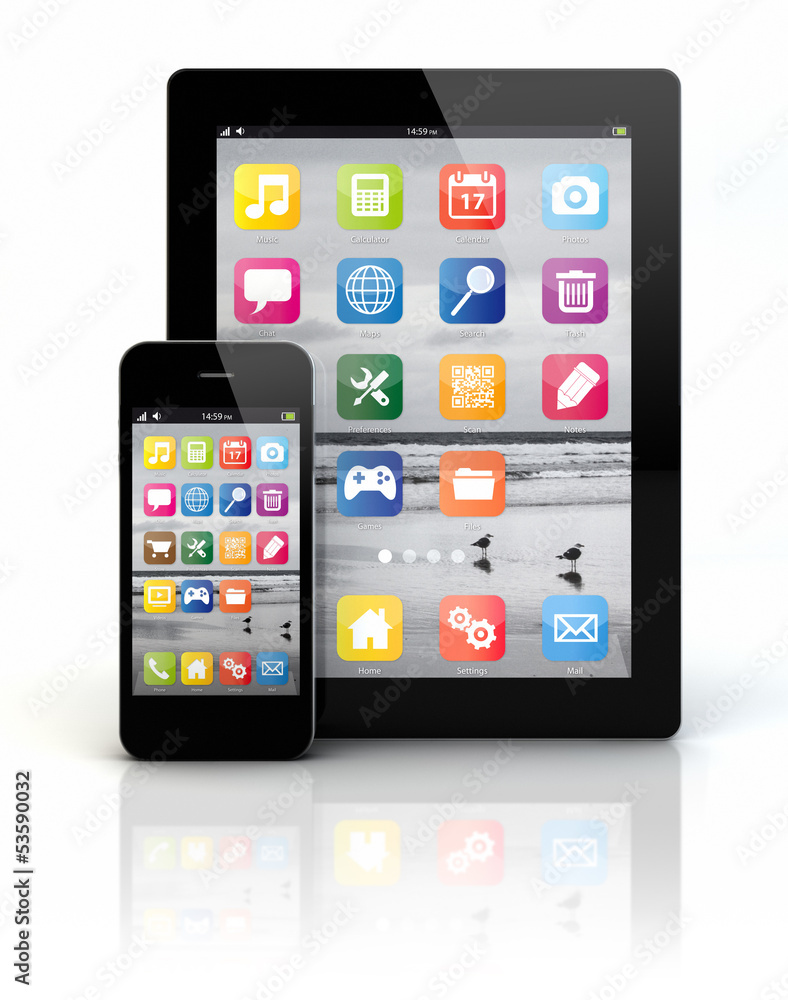 smart phone and tablet pc