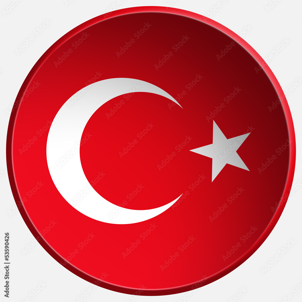 turkey 3d round realistic button turkey 3d round realistic button