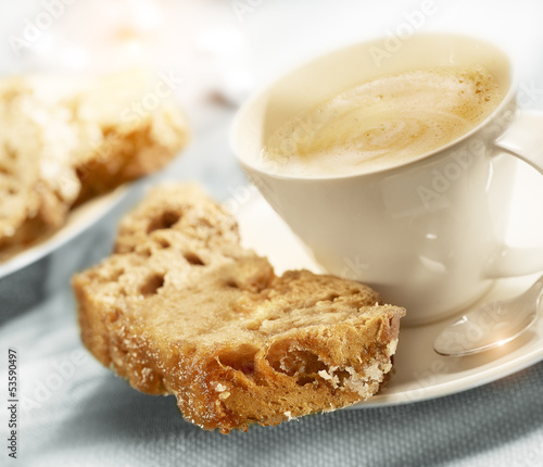 Coffee with sugar bread