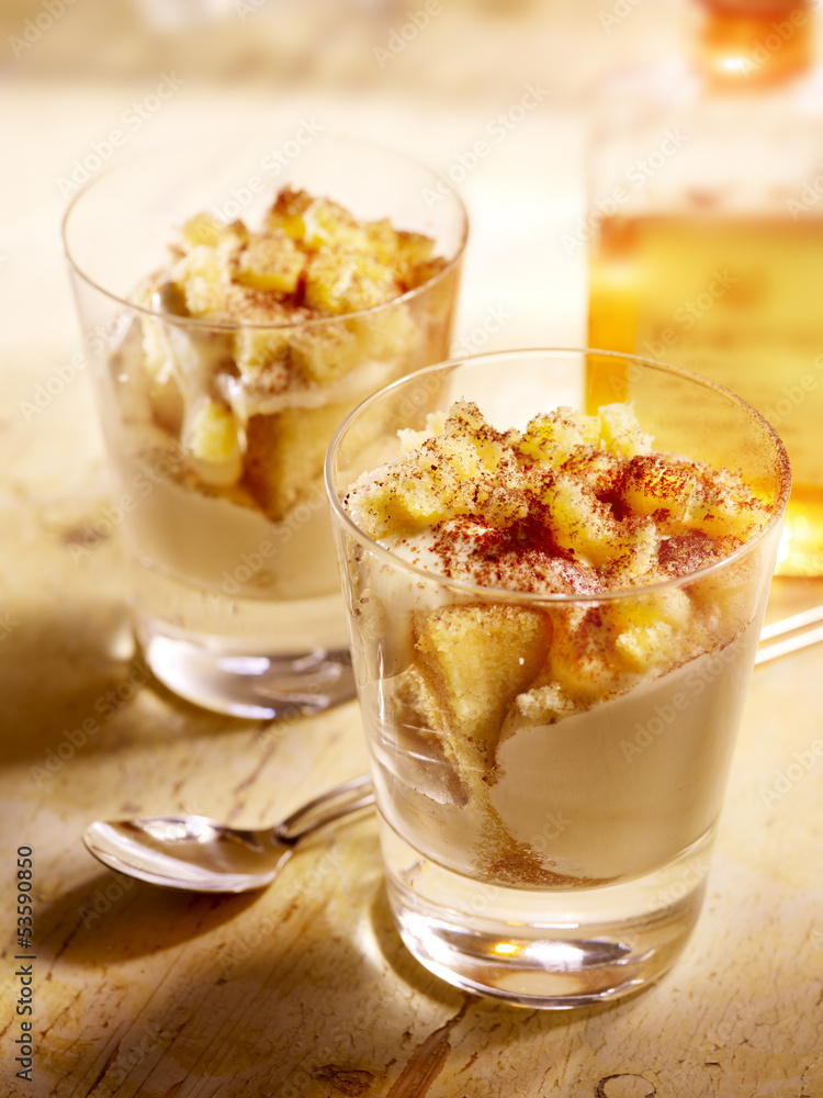 Dessert cake with cream, mascarpone and liquor Dessert cake with cream, mascarpone and liquor
