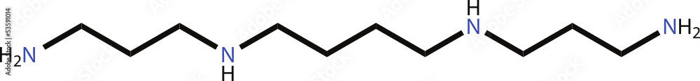 Spermine structural formula Spermine structural formula