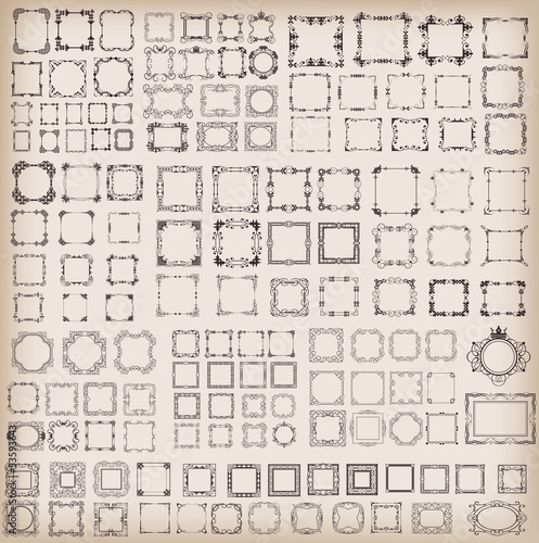 Frames. Vector set