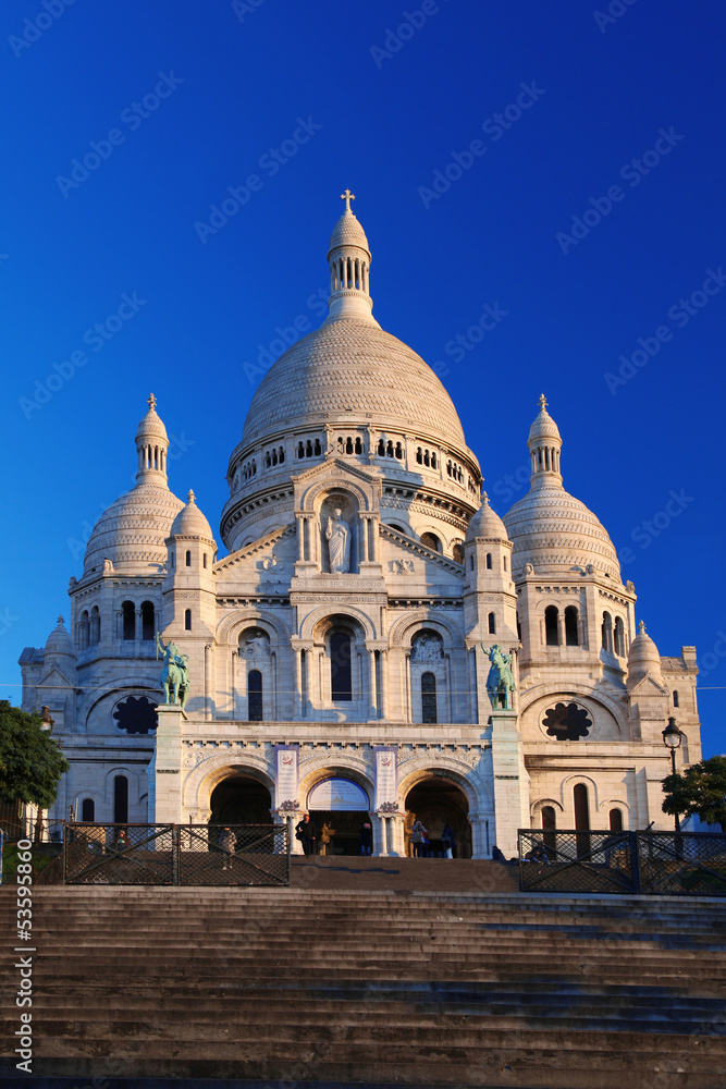 Sacre Coeur Basilica  in  Paris, France