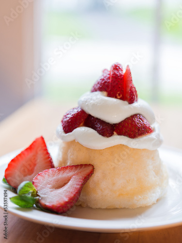Fotografia, Obraz Strawberry shortcake