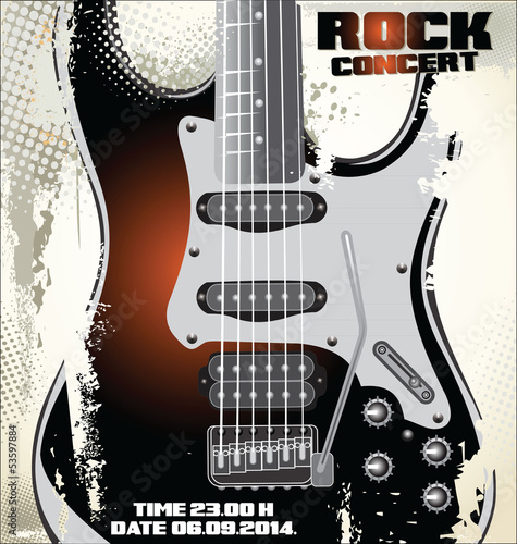Rock concert poster