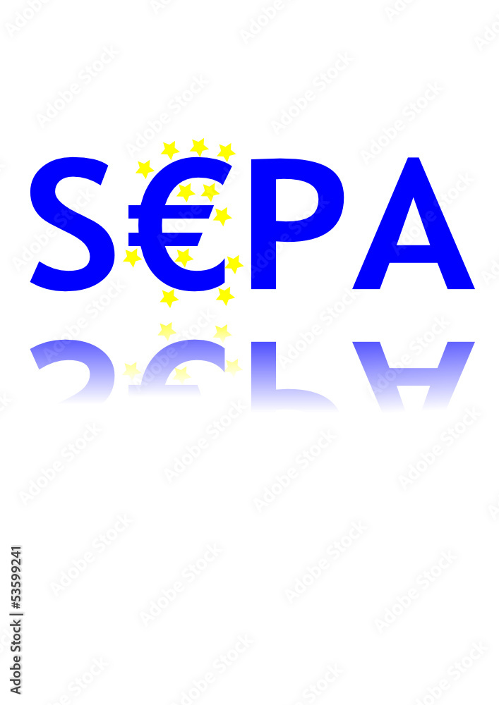 Schriftzug SEPA Schriftzug SEPA