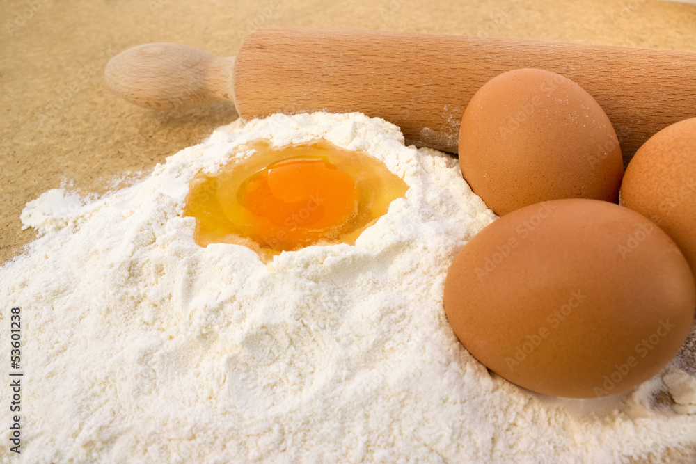 Flour and eggs Flour and eggs