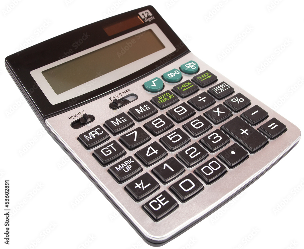digital calculator with clipping path digital calculator with clipping path
