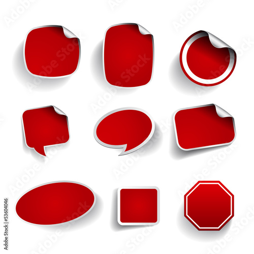 blank labels set, vector