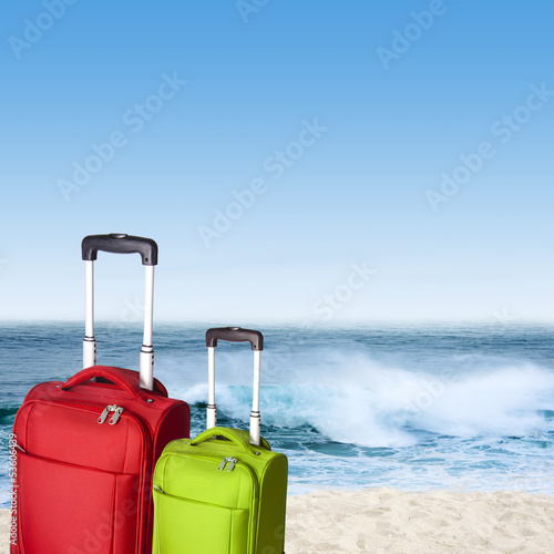 maletas y playa
