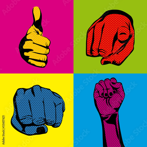 signal hands