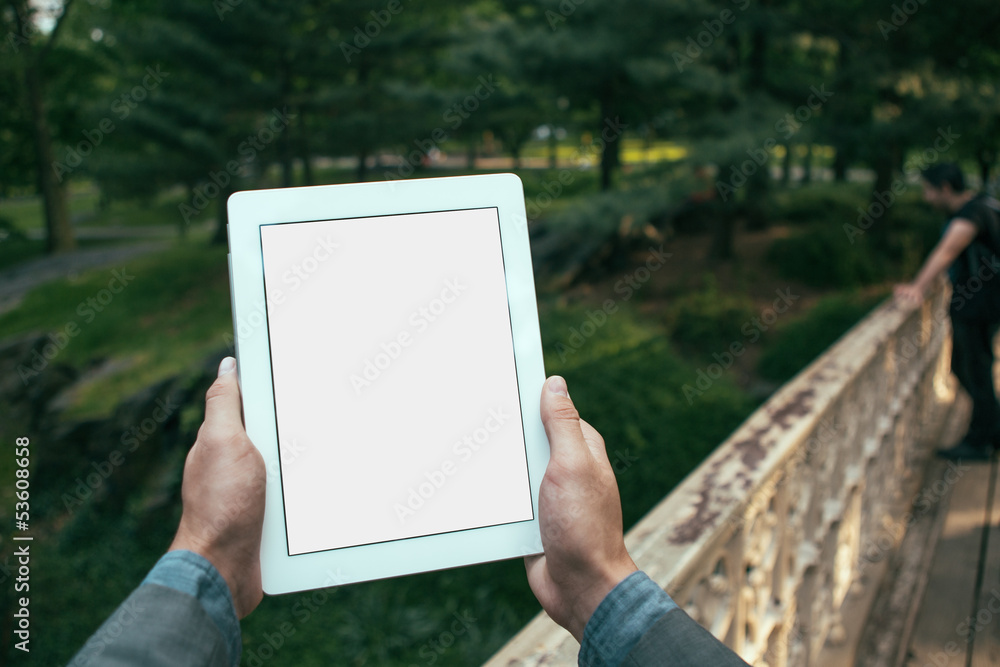 man hands holding tablet man hands holding tablet