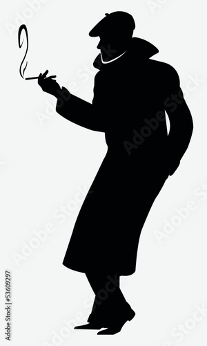 hombre fumando
