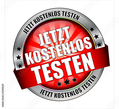 Icon Button Jetzt kostenlos Testen Rot