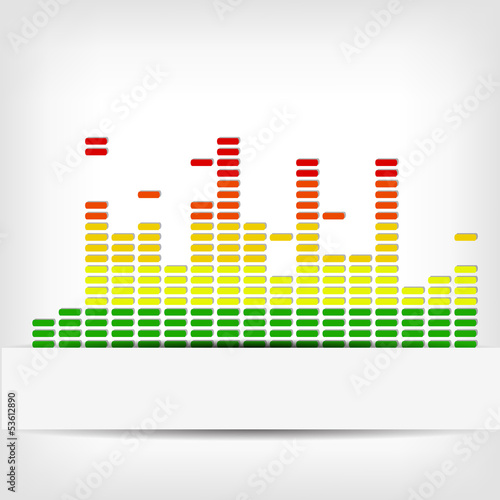 Abstract rainbow equalizer background