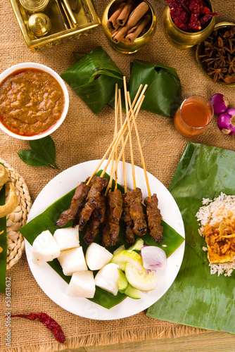various malaysia food during hari raya ramadan festival