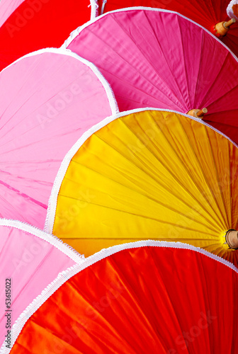 Multicolored Thai sunshade protect